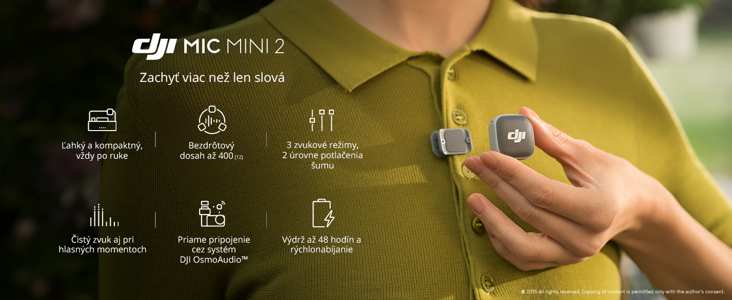 DJI Mic Mini 2 - popis  ESHOP - 4